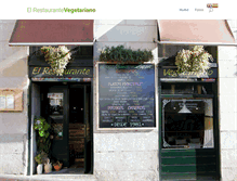 Tablet Screenshot of elrestaurantevegetariano.com